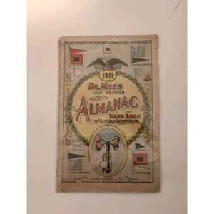 1911 Dr Miles New Weather Almanac And Handbook Of Valuable Information